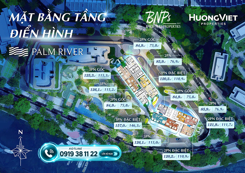 Diện Tích Căn Hộ Palm River Khi Diện Tích Lớn Trở Thành Giá Trị Sống - Bách Như Properties - BNP's