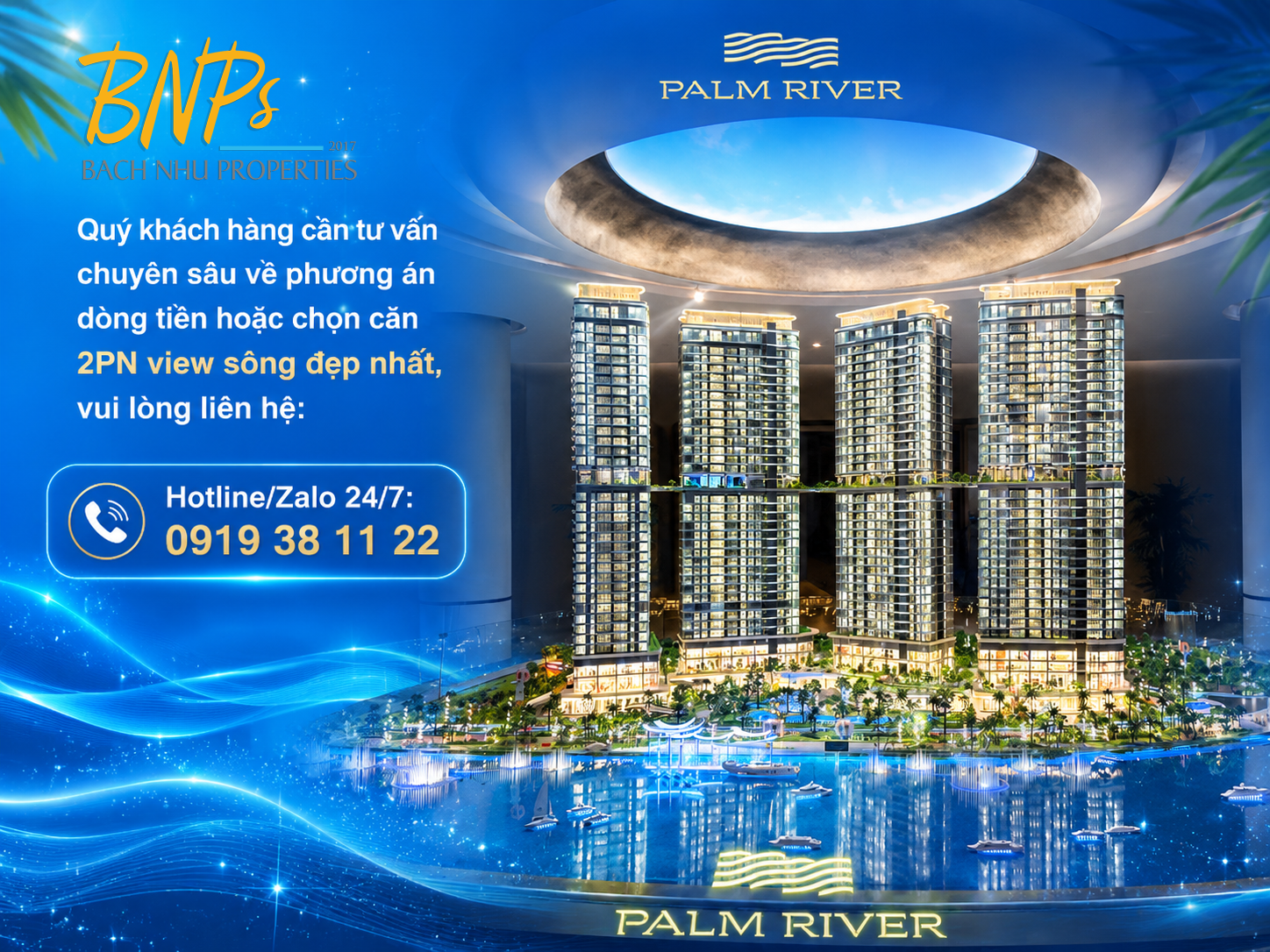 Dòng tiền thanh toán căn 2PN Palm River Phân Bổ Tài Chính Gắn Liền "Sóng Hạ Tầng" - Bách Như Properties - BNP's