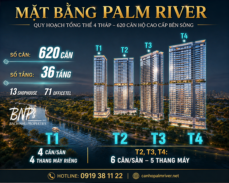 Mặt Bằng Palm River - Bách Như Properties - BNPs