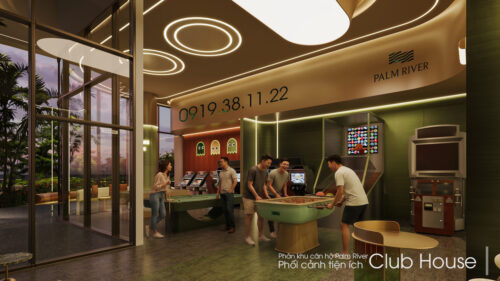 phối cảnh tiện ích phân khu căn hộ palm river - club house
