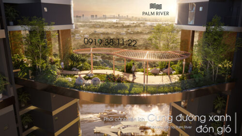 phối cảnh tiện ích phân khu căn hộ palm river - cung đường đón gió