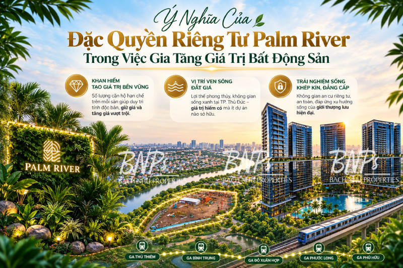 Ý Nghĩa Của Đặc Quyền Riêng Tư Palm River Trong Việc Gia Tăng Giá Trị Bất Động Sản - Bách Như Properties - BNP's