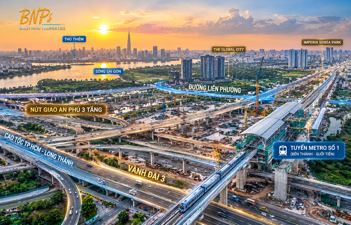Hạ tầng giao thông TPHCM tăng tốc cuối năm 2026 đóng vai trò đòn bẩy thúc đẩy thanh khoản thị trường nhà đất.