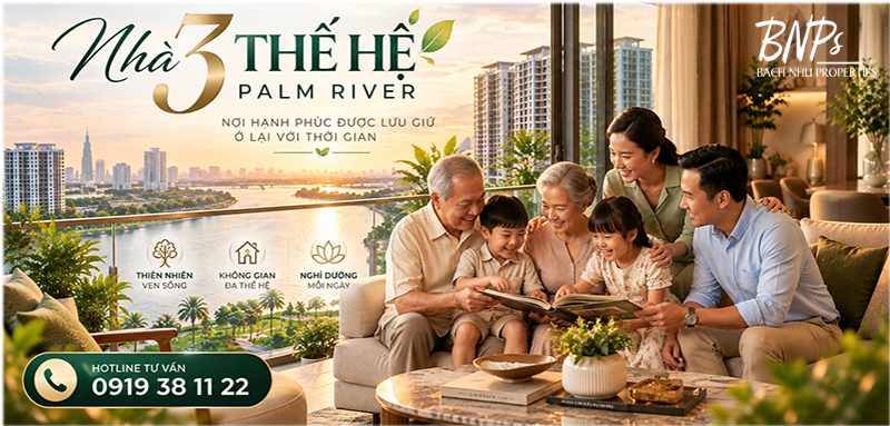 Nhà 3 Thế Hệ Palm River: Nơi Lưu Giữ Những Năm Tháng Gia Đình Trọn Vẹn - Bách Như Properties - BNP's