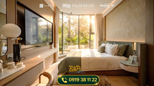 thiết kế không gian phòng ngủ có ban công thoáng 1 Palm River - Bách Như Properties - BNP's