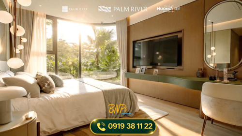 thiết kế không gian phòng ngủ có ban công thoáng 2 Palm River - Bách Như Properties - BNP's