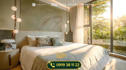 thiết kế không gian phòng ngủ có ban công thoáng 3 Palm River - Bách Như Properties - BNP's