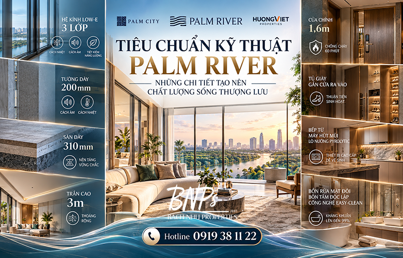 Tiêu chuẩn kỹ thuật Palm River - Bách Như Properties - BNP's